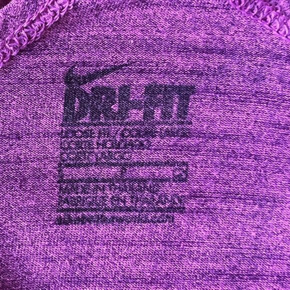 Nike Dry Fit Purple Razor strap Back Tank Top Activewear size small - Picture 4 of 14